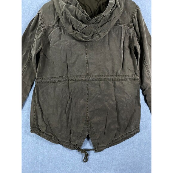 Wilfred‎ Free Jacket Women's Small Brown 100% Lyocell Long Sleeve Pockets Hooded - Picture 10 of 13